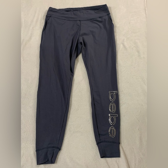 New Bebe bling Jogger Sweatpants Medium - Picture 1 of 2